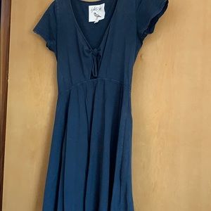 Buckle blue dress